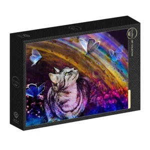 Rompecabezas Grafika 500 piezas 32231 - Gato y mariposas ¡PRECIO DE VENTA! - Imagen 1 de 1