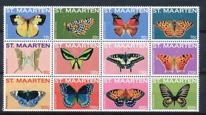 SINT MAARTEN 2014 - VLINDERS - POSTFRIS VELLETJE VAN 12 ZEGELS - Imagen 1 de 1