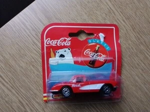 Majorette Coca Cola Chevrolet Corvette Red & White Scale 1:64. - Picture 1 of 3