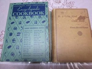 Posten (2) Vintage: Kulinarik Enzyklopädisches Kochbuch & Boston Kochschule - Bild 1 von 12