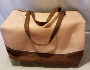 Creative Memories Pink & Brown Large Craft Storage Tote Bag - Picture 1 of 9