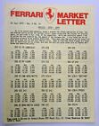 July 14 1979 FERRARI MARKET LETTER - PRICES 1976-1979 nm/mint z5