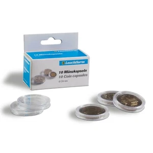 Capsule antigraffio per monete da 32 mm conf. da 10 pz. - Leuchtturm - Imagen 1 de 2