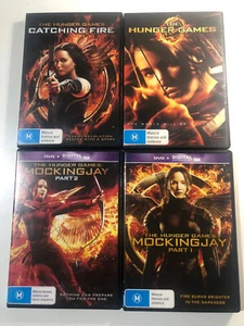 The HUNGER GAMES Complete 4-Film Collection : Catching Fire Mockingjay Pt. 1 + 2 - Picture 1 of 2
