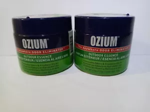 Ozium (2) 4.5oz Outdoor Essence Smoke & Odors Eliminator Gel Car Air Freshener - Picture 1 of 5