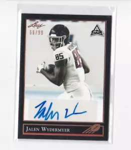 JALEN WYDERMYER 2021 LEAF MEMORIES BRONZE PARALLEL '92 AUTOGRAPHS ROOKIE-#'D/99 - Picture 1 of 22