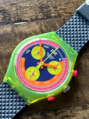 🔥🔥 Swatch Chrono Grand Prix SCJ101 1991 🔥 - image 1 of 4
