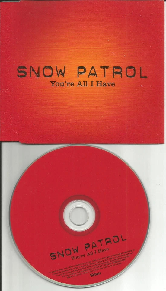 SNOW PARTROL You’re All I have EUROPE Made PROMO DJ CD single USA seller 2001 Foto 1 de 1