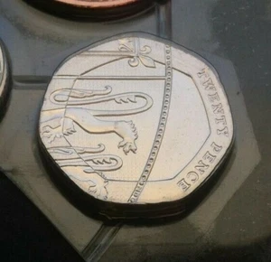 Brillante macina da 20 pence moneta non in circolazione - set nuovo di zecca anno a scelta - Foto 1 di 16