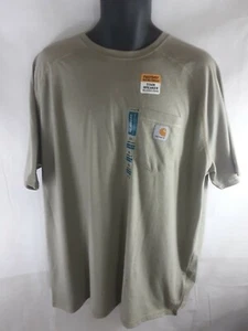 Camiseta Carhartt Force Algodón Delmont Greige Heather 2XL REGULAR NUEVA CON ETIQUETAS - Imagen 1 de 10