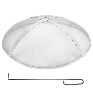VEVOR 40" Round Firepit Spark Screen Cover Lid Stainless Steel Wood Burning - Picture 1 of 12