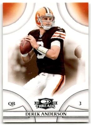 2008 Donruss Threads Derek Anderson Cleveland Browns #129 - Image 1 of 2