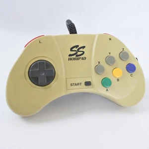 Sega Saturn Controller HORI PAD SS White HSS-11 Control Pad Working Tested C - Picture 1 of 3