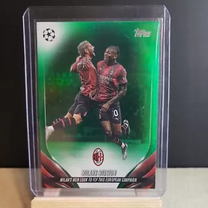 2023-24 Topps UEFA Club Competitions Milans Mission /99 Green!! - Picture 1 of 3