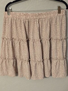 Rock Gr. 2XL Shein Curve Mauve Weiß Rüschen Rustikal Prarie - Bild 1 von 9