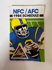 1984 NFL Football AFC-NFC Football Schedule Blatz Beer