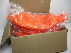 Set of Four (4) Polyform G-2 Twin Eye Fender 6.5"x23" ORANGE w Ropes and Pump - Picture 1 of 5