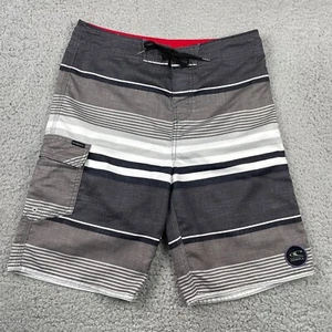 O'Neill Board Shorts Swim Surf Trunks Gray White Striped Mens Size 29 EUC - Picture 1 of 14