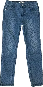 Epic Threads Jeans Girls Size 10 Blue Waverly Leopard Print - Picture 1 of 5