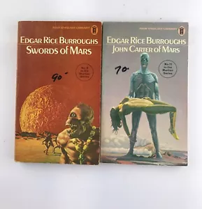 John Carter of Mars + Swords of Mars By Edgar Rice Burroughs (Paperback 1975) - Picture 1 of 5
