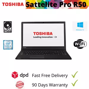 CHEAP FAST Toshiba Satellite Pro R50, i3-4005U@1.7GHz, 8GBRAM, 500GBHDD, Win 10 - Picture 1 of 4