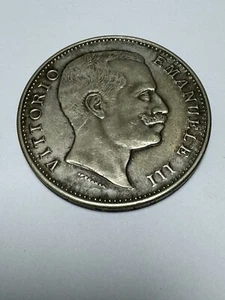 Italy Italien 2 Lire 1901 Vittorio Emanuele III 835 Silber/Silver Münze - Picture 1 of 2