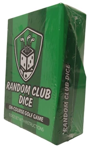 Random Club Dice On-Course Golf Game 5 Dice Box Set New Sealed Forecards - Picture 1 of 5