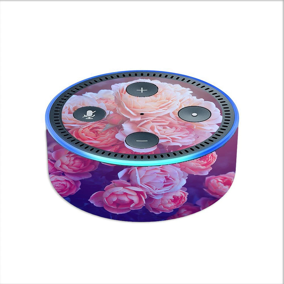 Skin Decal for Amazon Echo Dot (2nd gen) / Pink Roses - Image 1 of 1