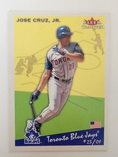 2002 Fleer Tradition Jose Cruz Jr #317 Toronto Blue Jays