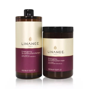 Set shampoo e maschera per ricostruzione di emergenza, 33,8 once x 2 di Linange - Foto 1 di 6