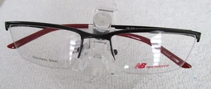 NEW New Balance NB 506 1 Eyeglass Frames Black/Red 56 19 140 $124.00 - Picture 1 of 6