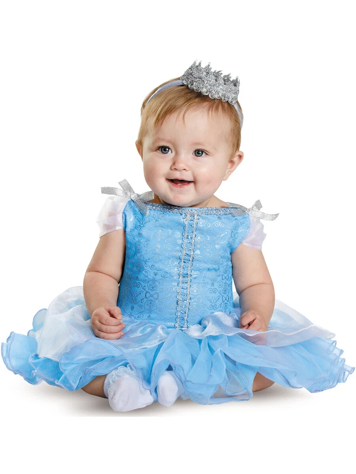 儿童灰姑娘迪士尼声望婴儿新生儿服装连衣裙 6-12 个月 — 第 1/1 张图片