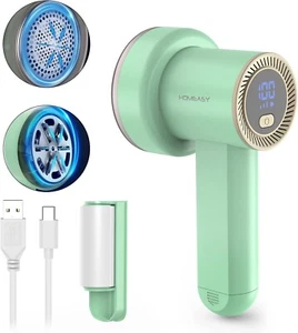 Fabric Shaver Fuzz Remover Rechargeable, Electric Lint Remover Shaver with 3 Bl - Picture 1 of 9