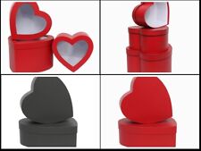 Heart Shaped Flower Hat Boxes In Sets For Floral Displays And Gifts