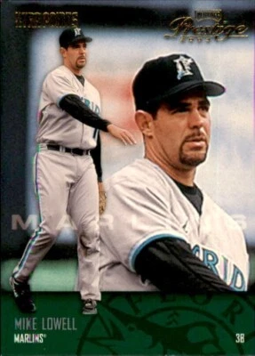 Mike Lowell 2003 Playoff Prestige Xtra Points Green #122 /150 Marlins Parallel - Image 1 of 2