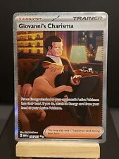 Pokemon Card Giovanni’s Charisma 204/165 Special Illustration Pokemon 151 NM