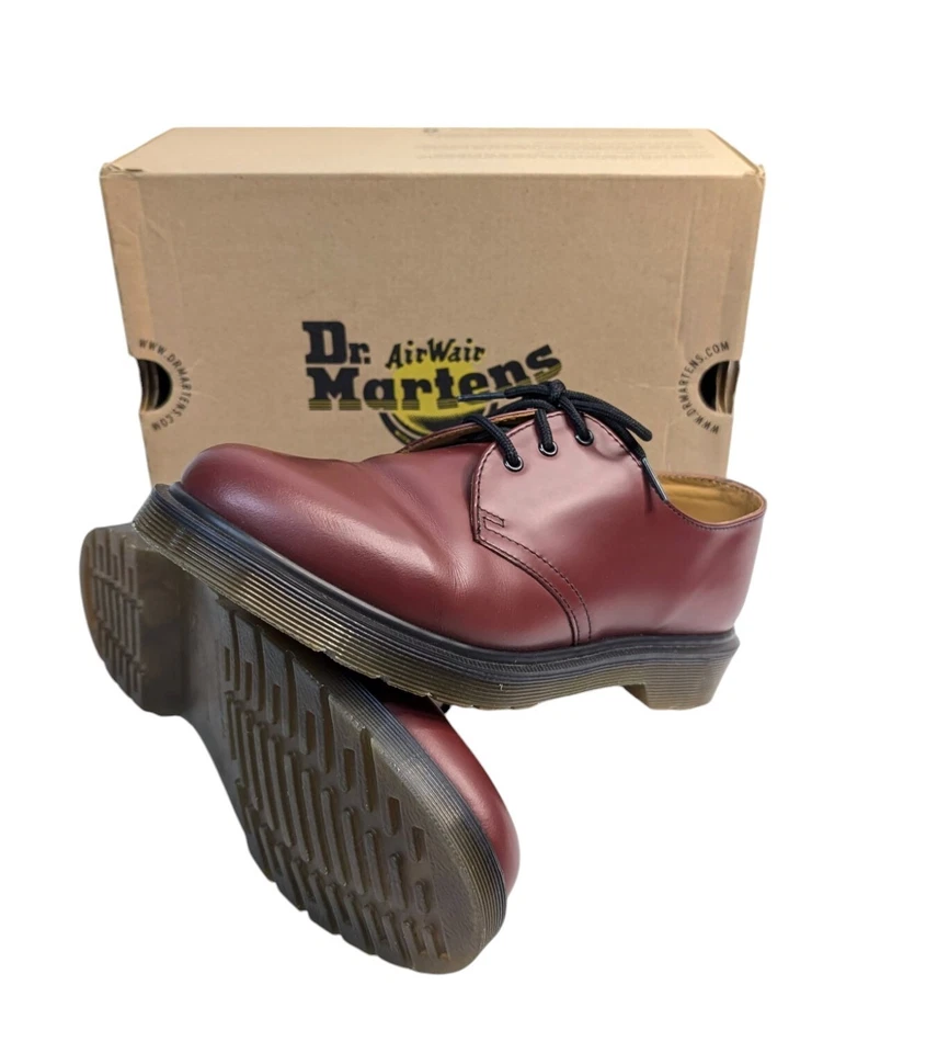 Dr. Martens 1461 Smooth Cherry Red Shoes Boot Size 40⚡️NEW - Image 1 of 4