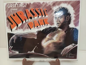 Grüße aus Jurassic Park Bam Box! Druck Jeff Goldblum Ian Malcolm 1465/2500 - Bild 1 von 2