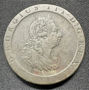 Great Britain - 1797 George III - CARTWHEEL PENNY - NICE HONEST WEAR - Picture 1 of 2