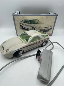 RARE Vintage Joustra Porsche 928 Electrique Teleguidee Car With Box Working - Picture 1 of 7