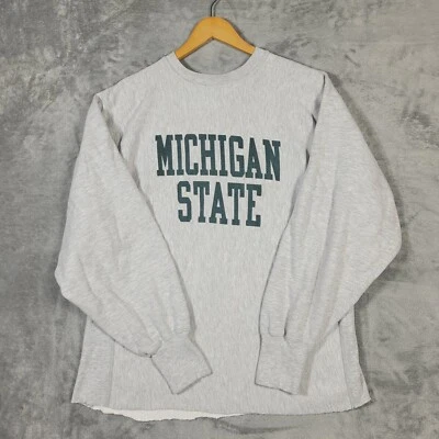 Sudadera Vintage Michigan State Champion Tejido Inverso Mujer XXL Spellout Años 80 Foto 1 de 4
