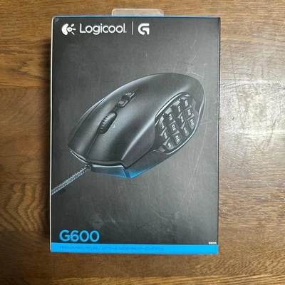 Logicool Logitech G600 MMO Gaming Mouse 20-Button Optical Wired Japan Used - Image 1 of 4