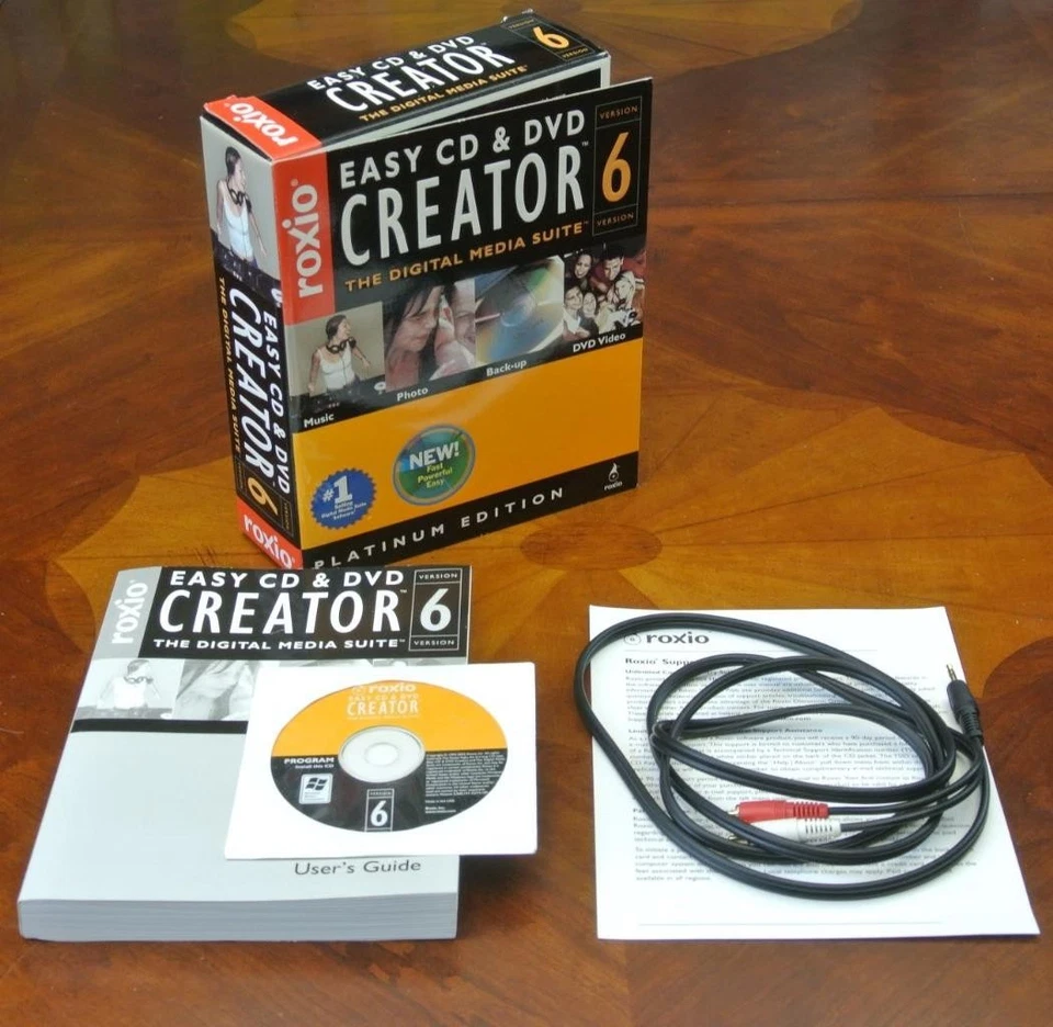 Roxio Easy CD & DVD Creator 6 Platinum Edition The Digital Media Suite PC Disc - Image 1 of 1