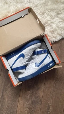 Nike Air Force 1 High 'Sheed' Patent Bianco Blu UK12 / US13 2002 - Immagine 1 di 4