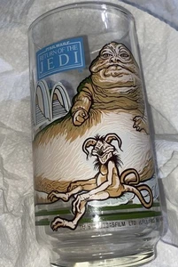 Star Wars Vintage 1983 Burger King, Glass Return Of The Jedi, Coca-Cola, JABBA - Imagen 1 de 6