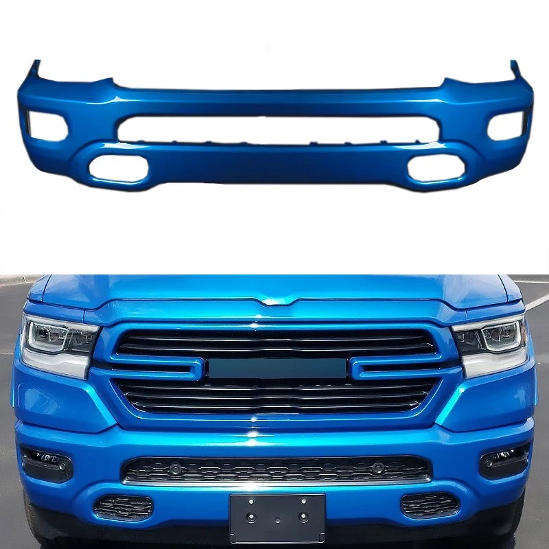 NEW Choose Your Color Painted Front Bumper Face Bar Fits For 2019-2024 Ram 1500 - Imagem 1 de 4