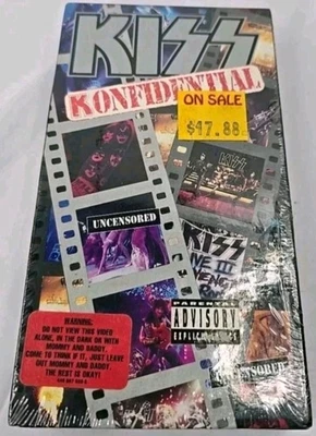 Kiss Konfidential VHS 1993 Uncensored Heavy Metal Rock New Sealed - Image 1 of 4