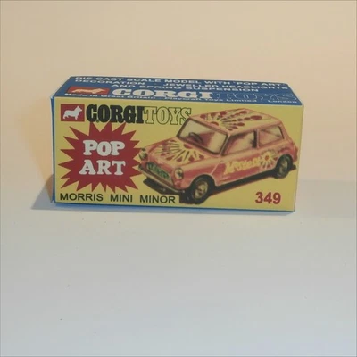 Corgi Toys  349 Morris Mini Mostest Pop Art Repro Box - Image 1 of 4