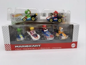 6 Hot Wheels Mario Kart Fahrzeug 4er Pack Fan-Lieblingsfiguren Peaches Shy Guy - Bild 1 von 6
