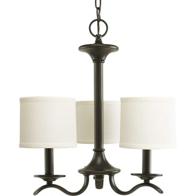 Progress Lighting P4632 Bronze Inspire 3-Light 17"W Chandelier - Image 1 of 4
